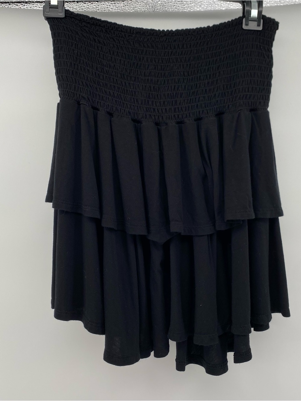 Pixie lane Black ruffled Tiered Mini Skirt
